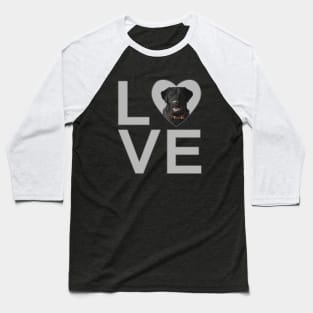 I Love Black Labrador Retrievers Baseball T-Shirt